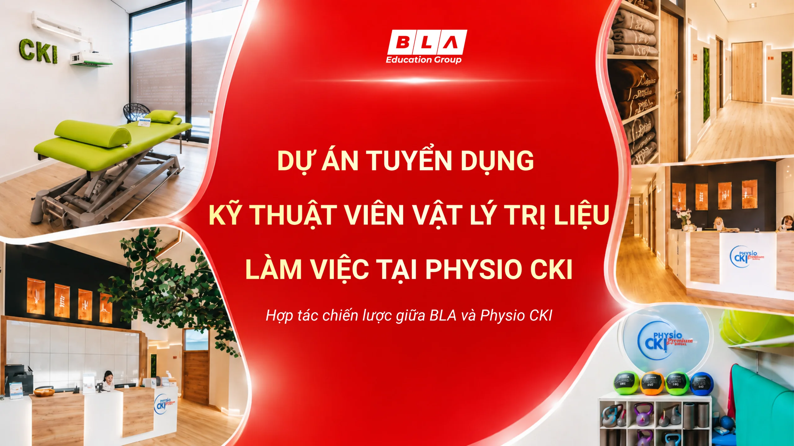 Dự án tuyển dụng kỹ thuật viên vật lý trị liệu tại Physio CKI