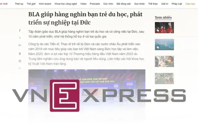 Bài báo VnExpress về BLA