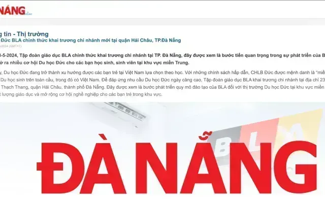Bài báo Báo Đà Nẵng về BLA