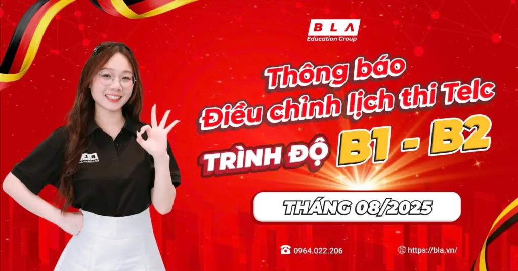 Thông báo điều chỉnh lịch thi Tecl B1 B2 tháng 8